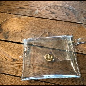 Clear crossbody stadium/concert purse